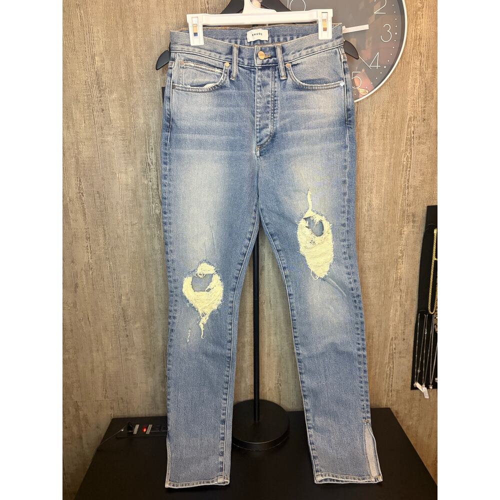 NWT RHUDE Distressed Men's Jeans, Size 26.